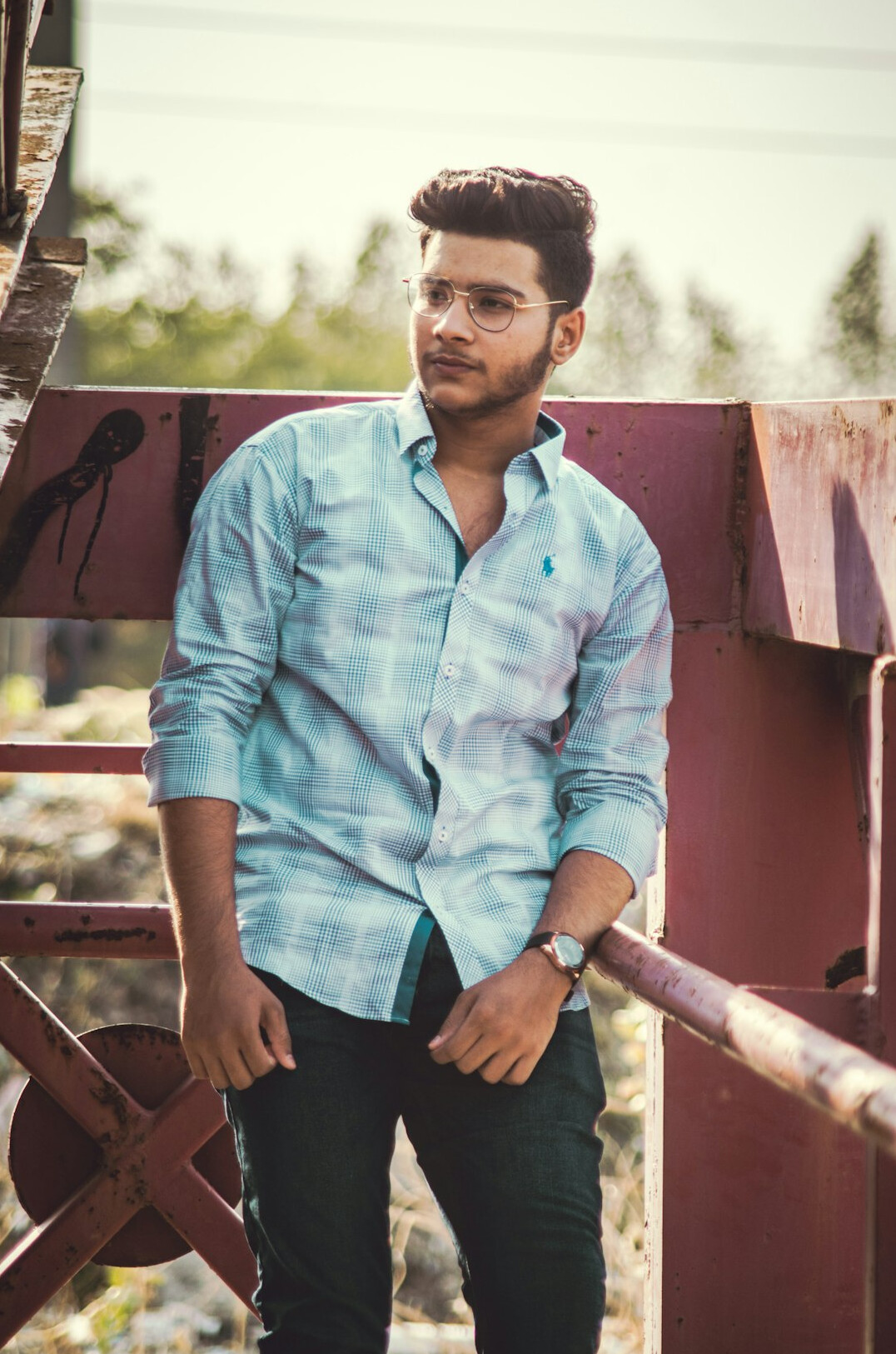 Portrait of a man in a casual shirt